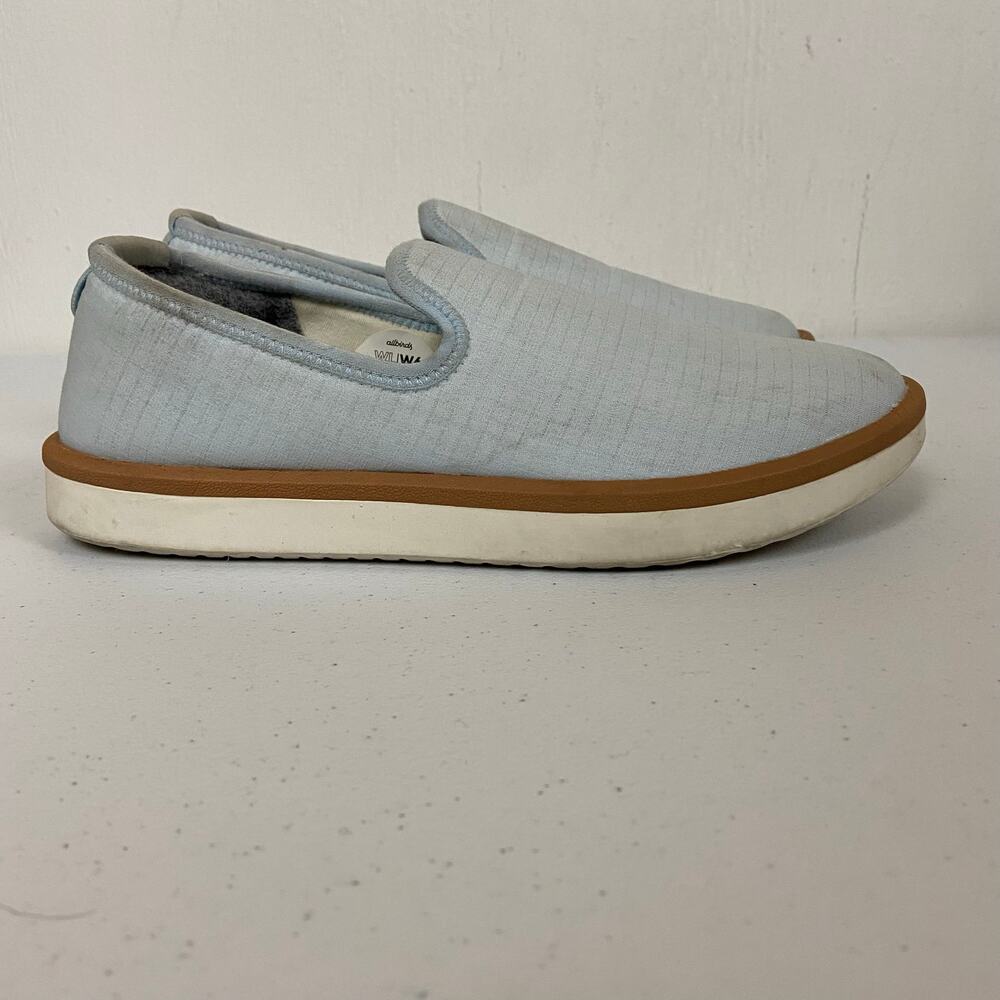 Allbirds Women's Wool Loungers Blue Woven Slip On Loafer Shoes Size 6